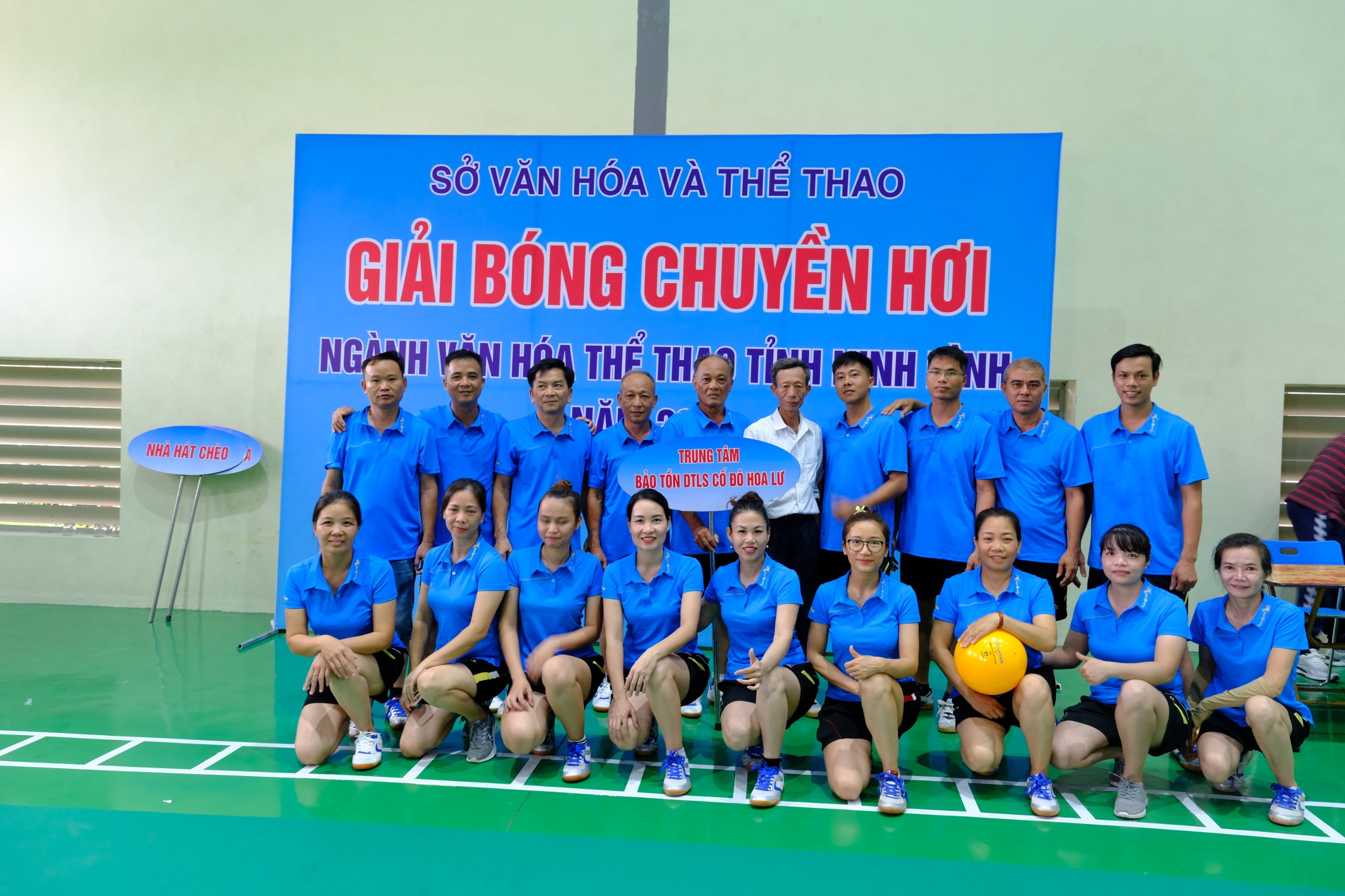 Trung tâm bảo tồn di tích LS-VH Cố đô Hoa Lư tham gia thi đấu Giải bóng chuyền hơi Nghành Văn hóa, Thể thao tỉnh Ninh Bình năm 2023