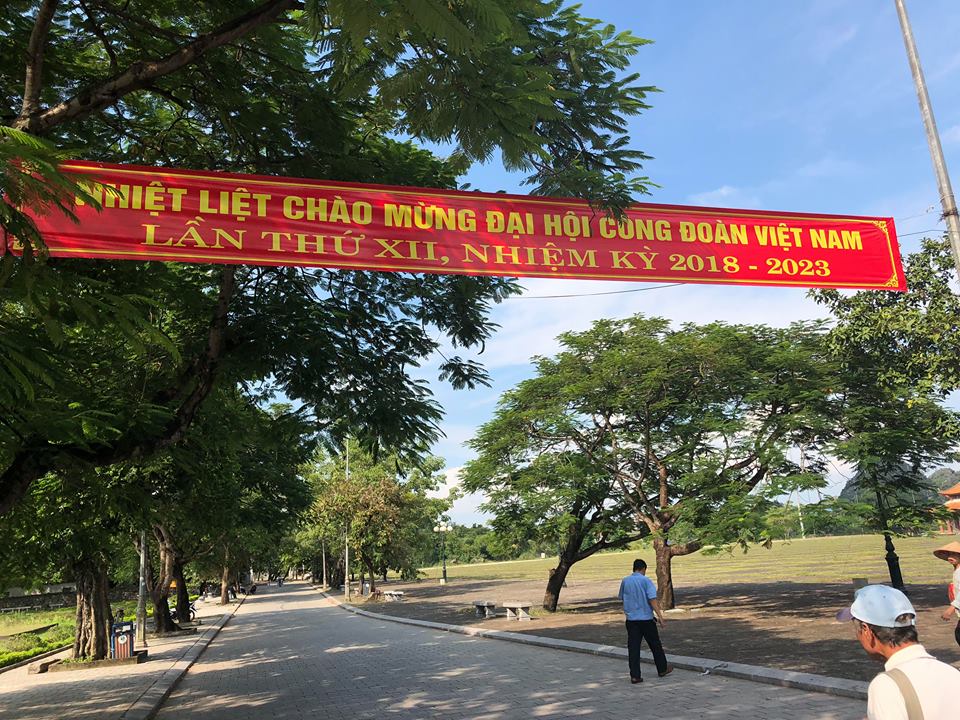 Công tác tuyên truyền Đại hội Công đoàn XII Công đoàn Việt Nam  của CĐCS Trung tâm bảo tồn di tích lịch sử - văn hóa Cố đô Hoa Lư